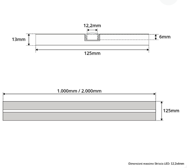 Cartongesso con Profilo in alluminio Integrato - Taglio di Luce LED